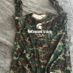 Nike Michigan State camo long sleeve shirt